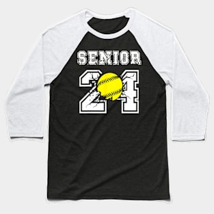 Senior 2024 softball Class Of 2024 Back To School Baseball T-Shirt